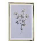 Cuadro Marco Dorado Floral