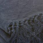 Mantel / Plaid Azul Flecos 180X140 - Imagen 4