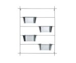 Macetero Pared Metal - Imagen 2