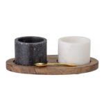 Juego Cuencos, Bandeja y Cuchara de Mármol