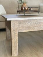 Mesa Centro Elevable Madera Maciza - Imagen 3