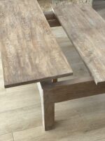 Mesa Centro Elevable Madera Maciza - Imagen 9