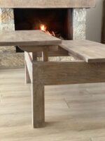 Mesa Centro Elevable Madera Maciza - Imagen 11