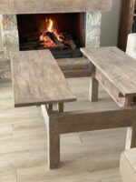 Mesa Centro Elevable Madera Maciza - Imagen 12