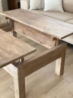 Mesa Centro Elevable Madera Maciza - Imagen 16