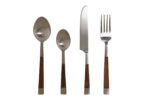 Set Cubiertos Louise Madera y Metal 16 piezas