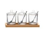 Set 3 Tarros Cristal Cuchara