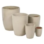 Macetero Beige Grande para Planta - Imagen 2