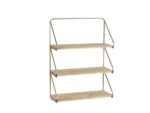 Estantería Metal Dorado y Madera - Imagen 2