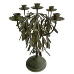 Candelabro Hojas Muérdago