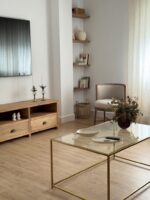 Mesa Centro Dorada Cristal - Imagen 2