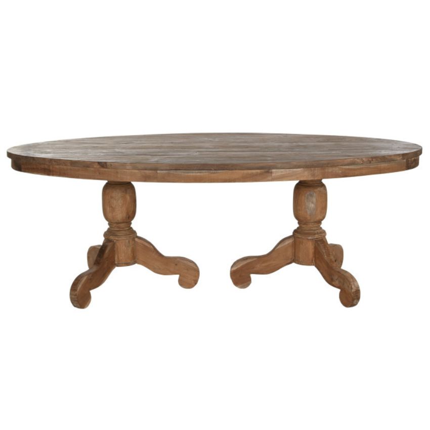 Mesa Madera Ovalada Mesa Comedor Ovalada - Imagen 1