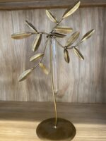 Decoración / Jarrón Metal Dorado Grande - Imagen 2