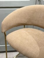 Taburete Beige y Dorado - Imagen 2