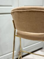 Taburete Beige y Dorado - Imagen 3
