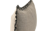 Cojín Lino Filo Negro Rectangular - Imagen 2