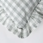 Cojín Algodón Gris Rectangular - Imagen 2