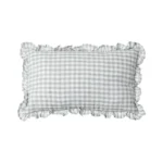 Cojín Algodón Gris Rectangular