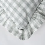 Cojín Vichy Gris Cuadrado - Imagen 2