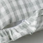 Cojín Vichy Gris Cuadrado - Imagen 4