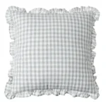 Cojín Vichy Gris Cuadrado