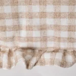 Cojín Vichy Beige Rectangular - Imagen 3