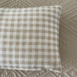 Cojín Vichy Blanco Y Beige - Imagen 3
