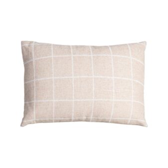 Cojín Beige Cuadros