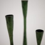 Set 3 Candelabros Hierro Verde - Imagen 2