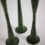 Set 3 Candelabros Hierro Verde - Imagen 3