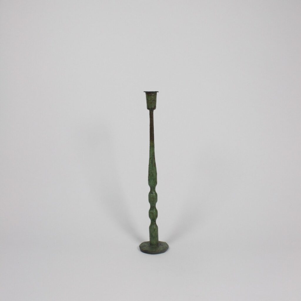OLS011719-01-sq Candelabro Hierro Verde Mediano - Imagen 1