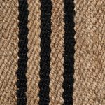 Alfombra Fibra Rayas Negro - Imagen 6