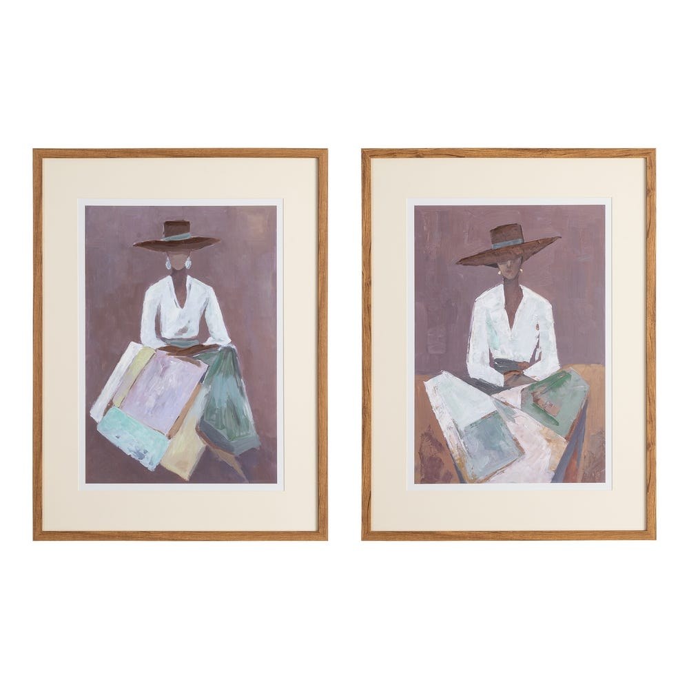 16617717-01-sq Cuadro Mujer Sombrero - Imagen 1